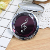 Creative Music Note Makeup Mirror for Girls