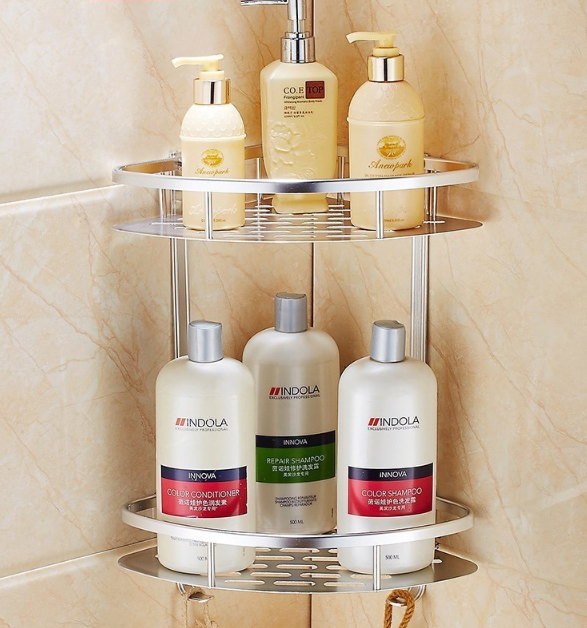 Bathroom Storage Rack, Space Saver Triangle Shelf
