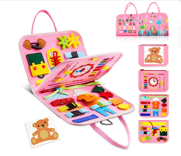 Outer Space Portable Busy Board Educational Toy Set