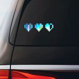 Video Game Hearts Lives Sticker Decal Notebook Car Laptop | Holographic | 5.5"x1.5"