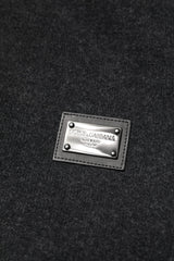 Dolce & Gabbana Black DG Logo Plaque Hooded Bomber Jacket