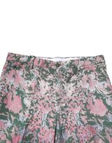 Dolce & Gabbana Multicolor Floral Jacquard Pants