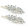 Rhinestone Hair Pins Crystal Hair Clips Handmade Cute Hair Barrettes Hollow Geometric Hairpins Elegant Metal Hairpin Hair Accessories Headwear Styling Tools Gifts for Women Girls
