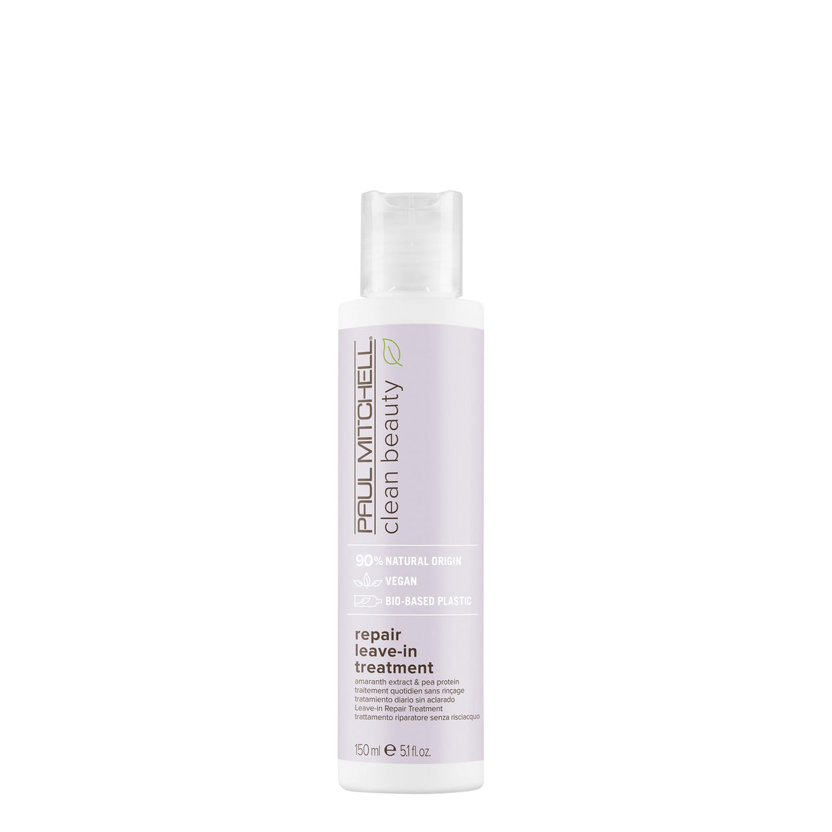 Paul Mitchell Clean Beauty Repair Leave-In Treatment Leave-In Conditioner Restores Strands For Damaged Brittle Hair 5.1 fl. oz.