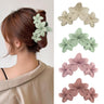 Large Flower Hair Clips for Women Flower Hair Claw Clips for Thick Hair Nonslip Hawaiian Hair clips Cute Jaw Clips Hair Accessories (dusty pink light brown light green brick red)