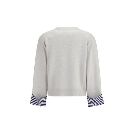 Brunello Cucinelli Gray Cashmere Cashmere Sweater
