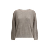 Brunello Cucinelli Beige Cotton Sweatshirt
