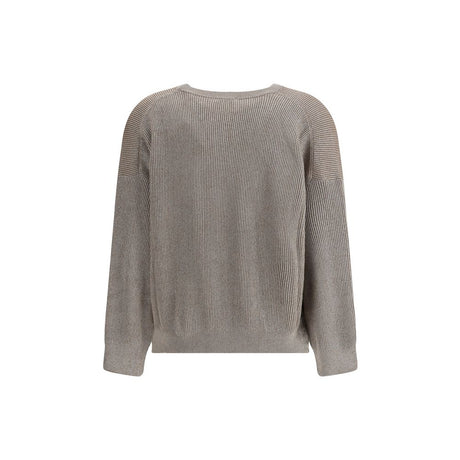 Brunello Cucinelli Beige Cotton Sweatshirt