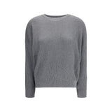 Brunello Cucinelli Gray Cotton Sweatshirt