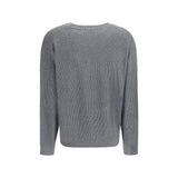 Brunello Cucinelli Gray Cotton Sweatshirt