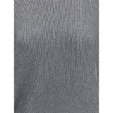 Brunello Cucinelli Gray Cotton Sweatshirt