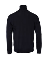 Dolce & Gabbana Blue Long Sleeve Turtleneck Pullover Sweater