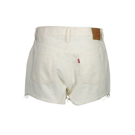 Levi's White Cotton Women's Shorts