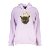 Cavalli Class Purple Cotton Sweatshirt