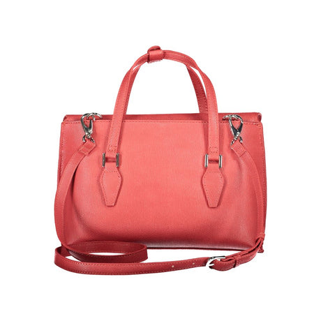 Mario Valentino Rosso Poliuretano Donna Bag With Handles and Shoulder Strap