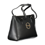 Mario Valentino Black Polyurethane Women's Bag