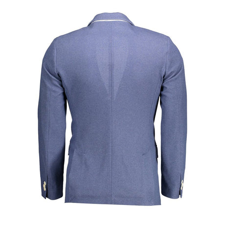Gant Blue Cotton Men Jacket