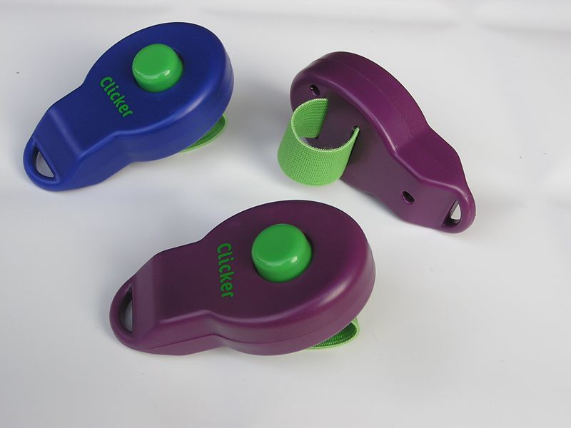 Ring Clicker Pet Training Rattle Toy