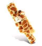 DolliBu Orange Giraffe Plush Car Seatbelt Cover - Soft Fluffy Cushion Support for Safety Seat Belt Strap Cover Decorative Wild Life Stuffed Animal Padded Toy Cute Vehicle Accessory for Kids & Adults