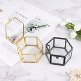 Geometric Transparent Crystal Jewelry Organizer Box