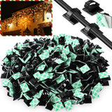EBOOT 200 Pieces Adhesive Cable Clips Wire Clips Cable Wire Management Wire Cable Holder Clamps Cable Tie Holder for Car Office and Home