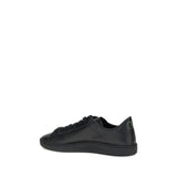 Valentino Garavani Black Calf Leather Bos Taurus Low Top Sneakers