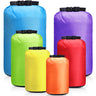 GliCraft 6 Pcs Waterproof Dry Bag Sack Lightweight Outdoor Dry Bags 35 L 20 L 15 L 10 L 5 L 3 L Waterproof Boat Bag for Kayaking Backpacking Hiking Camping Rafting(Fluorescent Color)