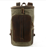 Outdoor Men's Waxed Canvas Backpack for Travel