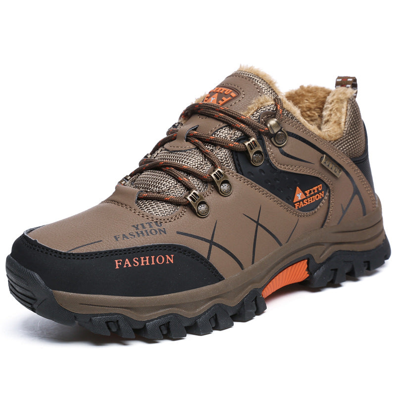 Men's High-Top Anti-Slip Hiking Shoes for Outdoors