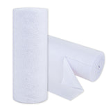 CARTMAN 30 Pack Microfiber Cleaning Cloth Reusable Tear Away Towels Roll 12"x12" Multi-Purpose Microfiber Towels Cleaning Lint Free Absorbent Cleaning Rags for Kitchen Car Glass White