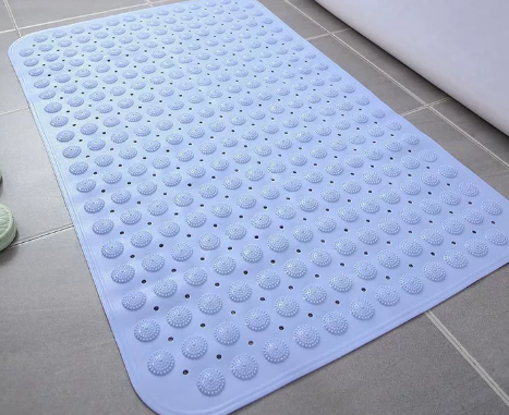 Square Non-Slip Bathroom Mat for Shower and Bath