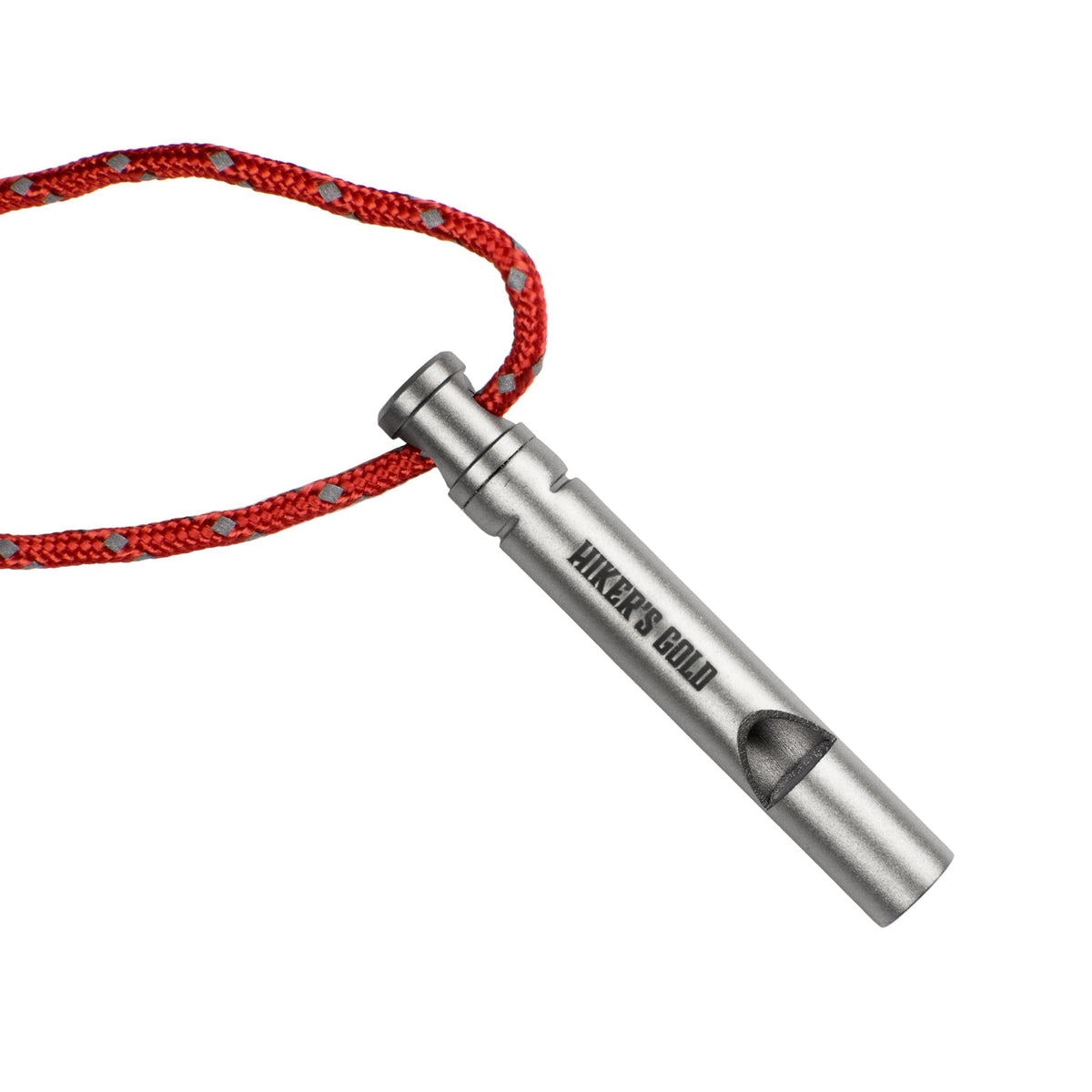 Hikers Gold Ultralight Titanium Emergency Whistle for Hiking Backpacking Camping