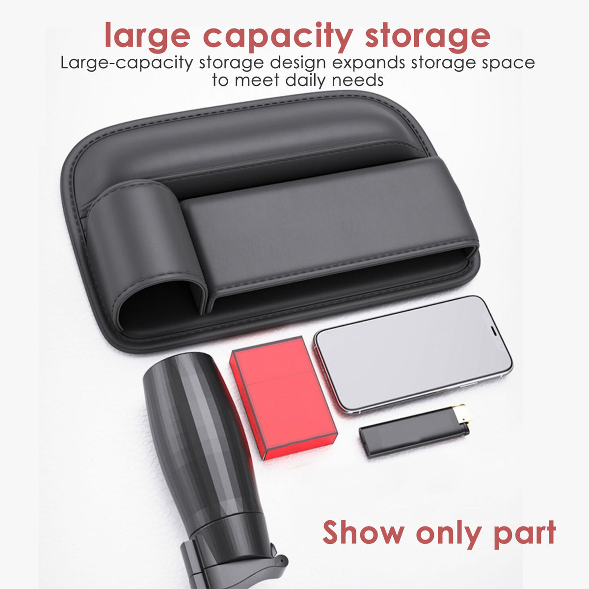 Multifunctional Car Seat Gap Organizer with Cup Holder