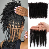100% Human Hair Soft Afro Kinky Human Hair Bulk 16 Inch 30g/Pack Natural Black 4C Afro Kinkys Bulk Human Hair for Locs Extensions/Twists/Braids Can Dye and Bleach (14 Inch)