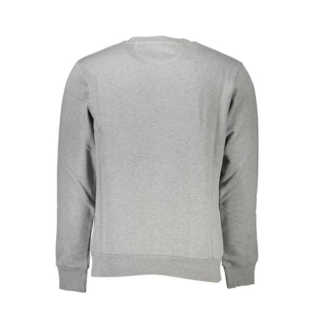 La Martina Gray Cotton Men Sweatshirt