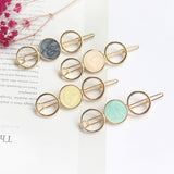 Round Metal Hair Clip Accessories