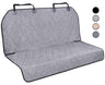 VIVAGLORY Dog Seat Covers Dog Backseat Cover Pet Bench Protectors with Anti-Slip Backing Back Seats Cover Rear Seat Covers Car Seat Cover for Dogs Heather Black 46" L * 56" W