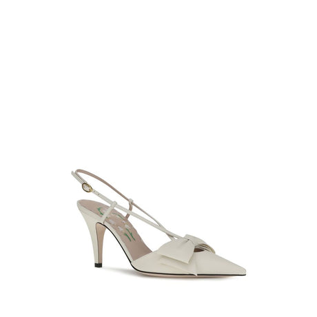 Valentino Garavani White Calf Leather Bos Taurus Pumps