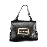 Mario Valentino Nero Poliuretano Women Bag With Adjustable Handle