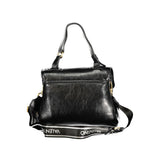 Mario Valentino Nero Poliuretano Women Bag With Adjustable Handle