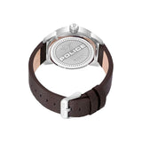 Police Brown Leather Dress Watch