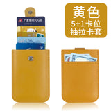 Thick PU Leather Card Holder with Custom Logo, Large Capacity