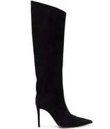 Women's Patent Leather High Heel Knee Boots