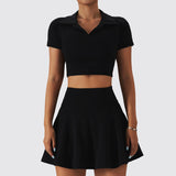 Women's Quick-Drying Tennis Suit Set for Gym & Outdoor