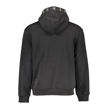 Calvin Klein Black Cotton Men's Sweatshirt with Hood