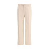 Valentino Cream Fleece Wool Dress Pants