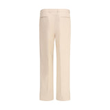 Valentino Cream Fleece Wool Dress Pants