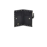 Valentino Garavani Black Calf Leather Bos Taurus Wallet