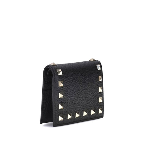 Valentino Garavani Black Calf Leather Bos Taurus Wallet
