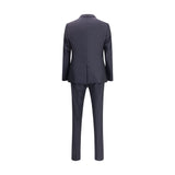 Dolce & Gabbana Black Fleece Wool Two-Piece Suit